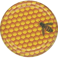 Víčko TO 82 -  Včela na plástu /  700 kusů / cena za kus 2,40 Kč